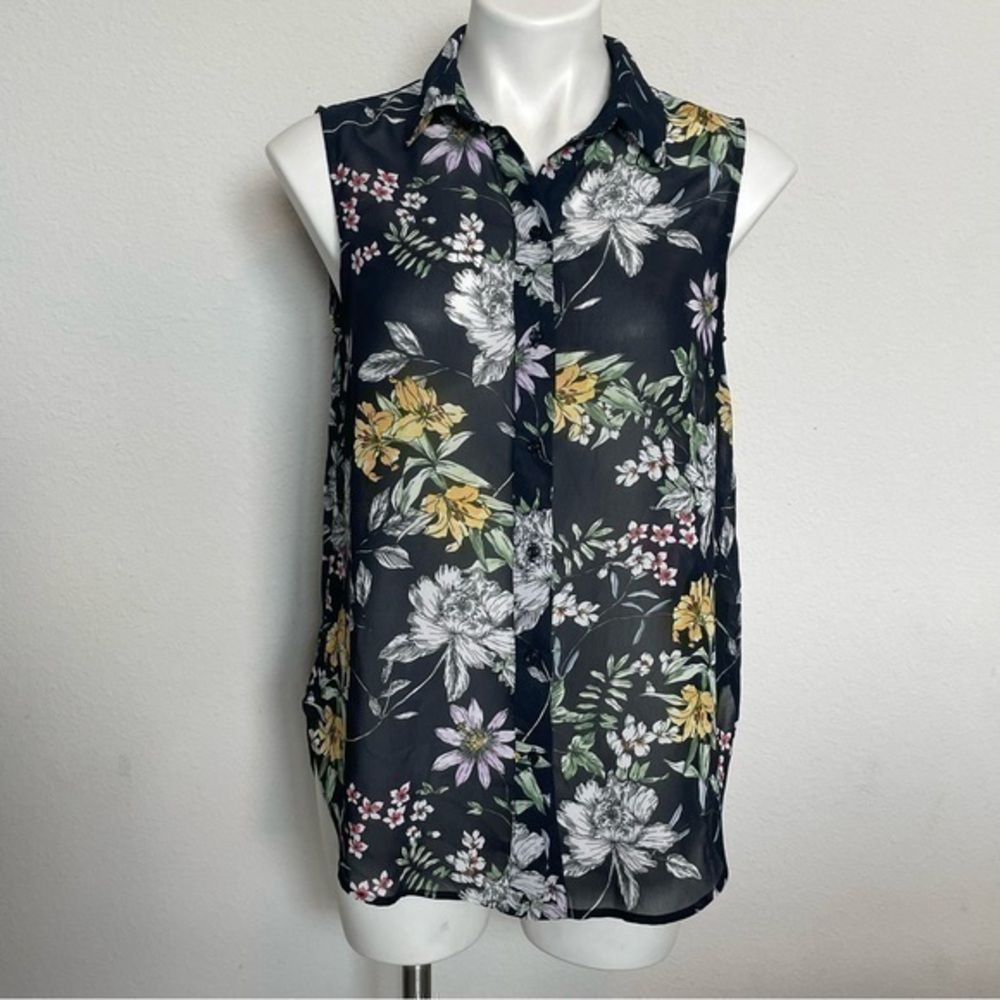 H&M Sleeveless Women Blouse | Size 6 | Floral